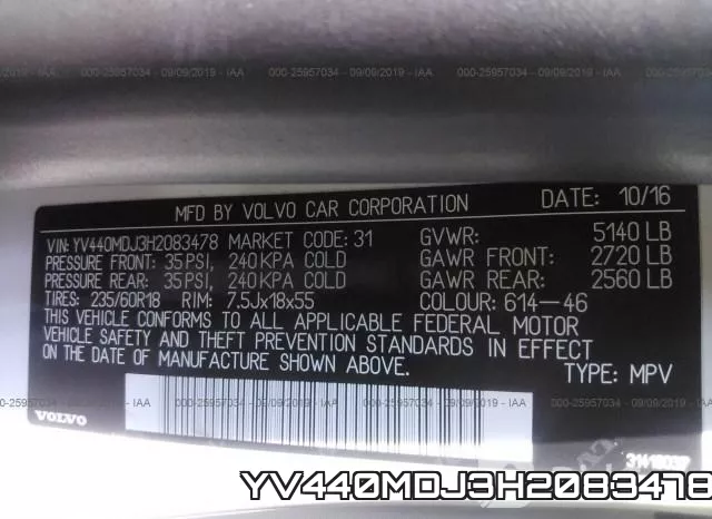 YV440MDJ3H2083478 фото 10