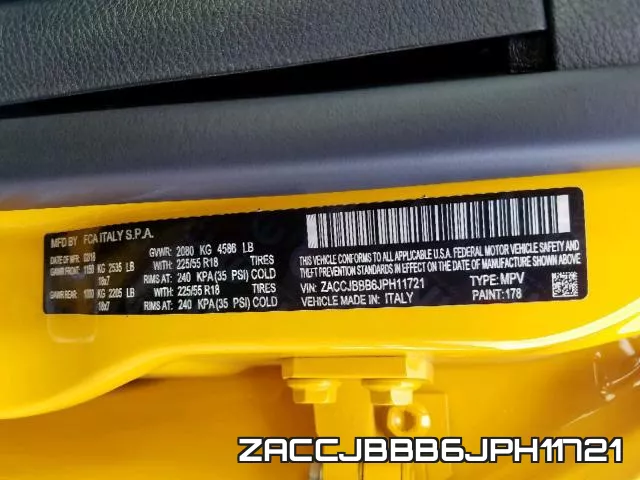 ZACCJBBB6JPH11721 фото 2