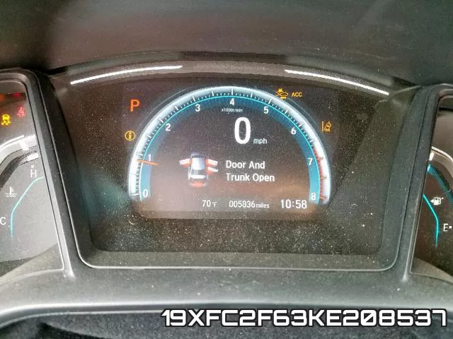 19XFC2F63KE208537 фото 9
