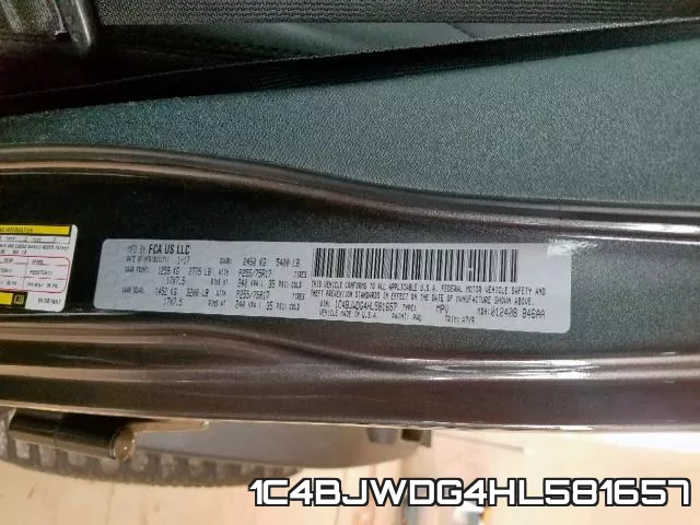 1C4BJWDG4HL581657 фото 2
