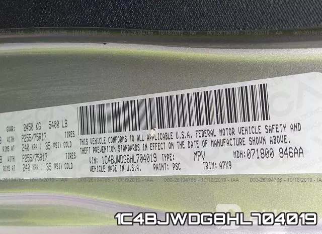 1C4BJWDG8HL704019 фото 10