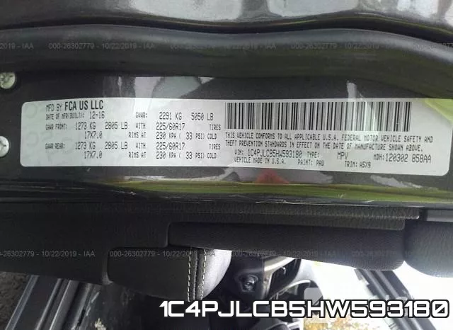 1C4PJLCB5HW593180 фото 10