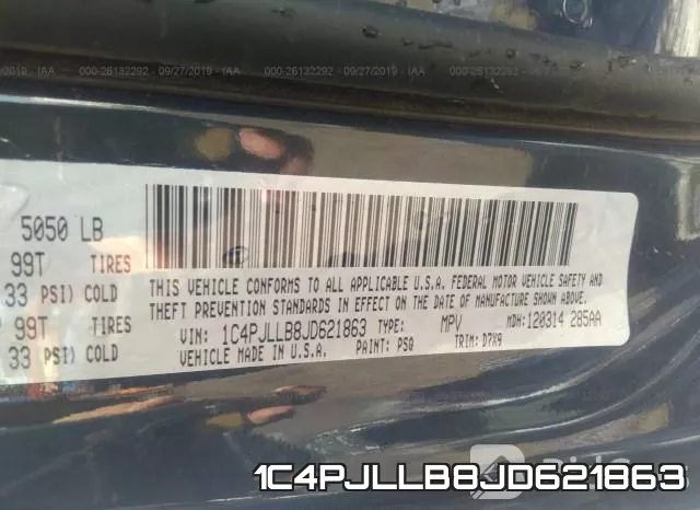 1C4PJLLB8JD621863 фото 10