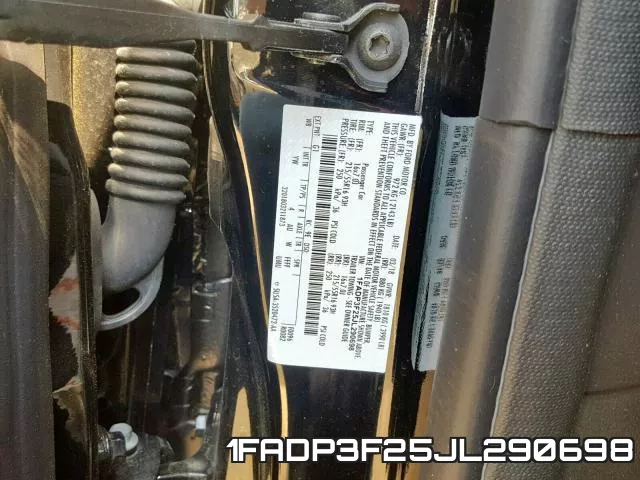 1FADP3F25JL290698 фото 2