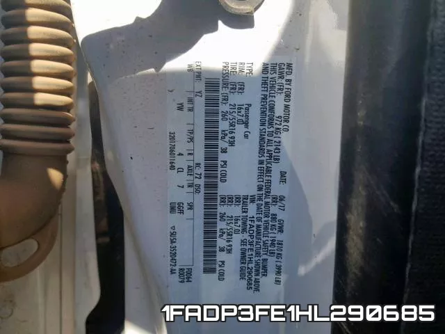 1FADP3FE1HL290685 фото 2