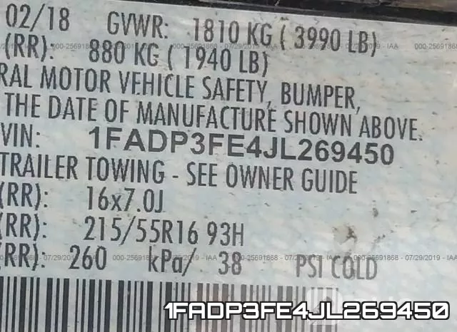 1FADP3FE4JL269450 фото 10