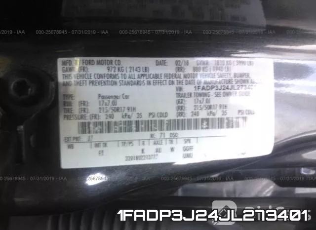 1FADP3J24JL273401 фото 10