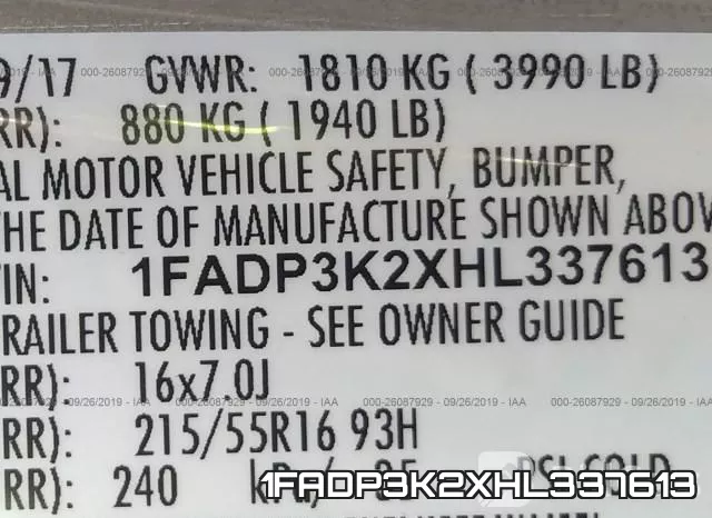 1FADP3K2XHL337613 фото 10