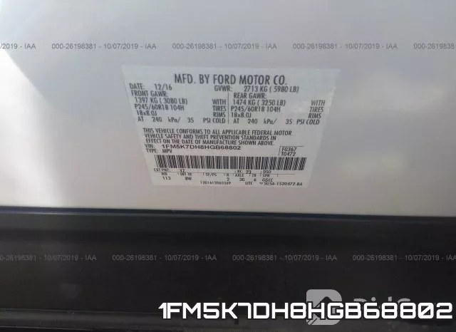 1FM5K7DH8HGB68802 фото 10