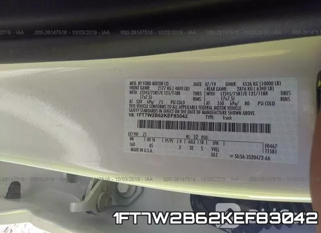 1FT7W2B62KEF83042 фото 10