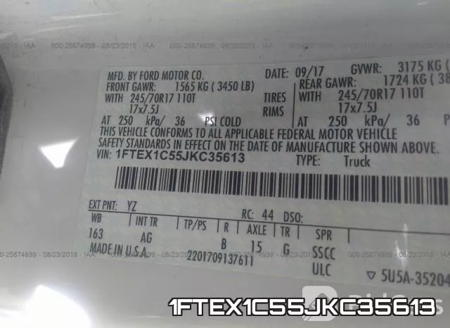 1FTEX1C55JKC35613 фото 10