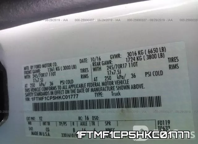 1FTMF1CP5HKC01777 фото 10