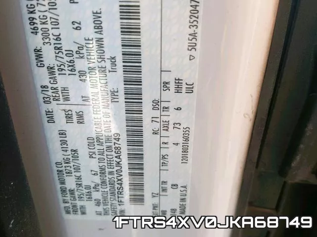 1FTRS4XV0JKA68749 фото 2