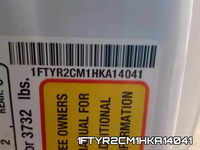1FTYR2CM1HKA14041 фото 2