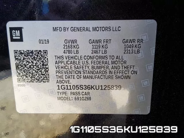 1G1105S36KU125839 фото 2