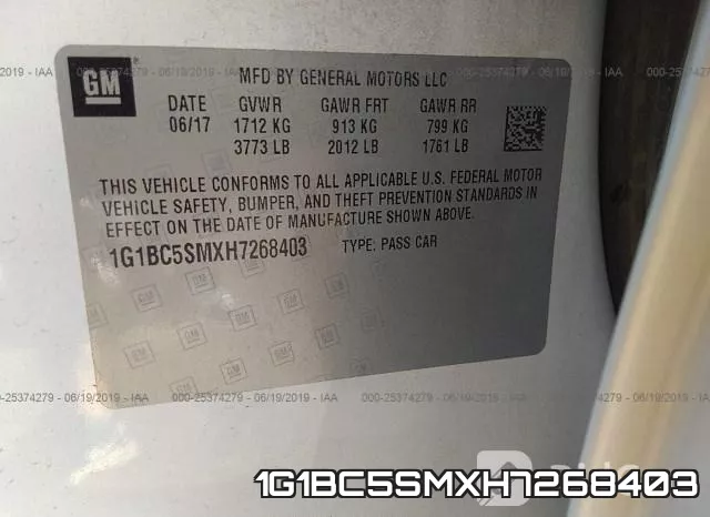 1G1BC5SMXH7268403 фото 10