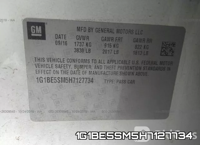 1G1BE5SM5H7127734 фото 10