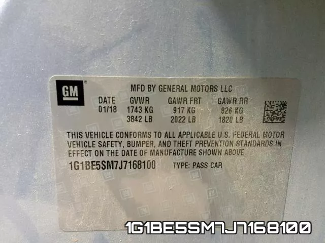 1G1BE5SM7J7168100 фото 2