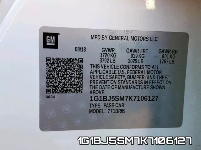 1G1BJ5SM7K7106127 фото 2