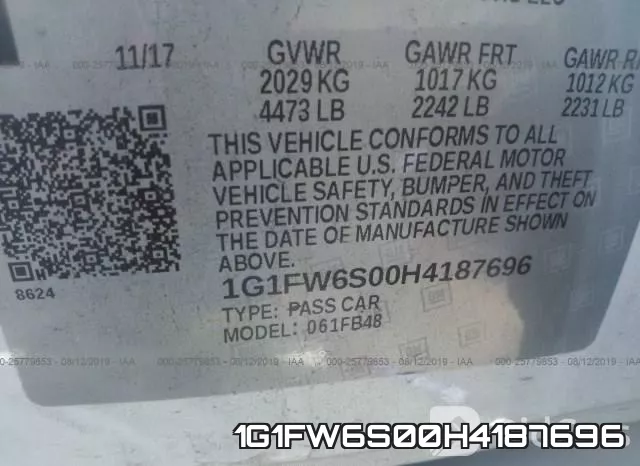 1G1FW6S00H4187696 фото 10