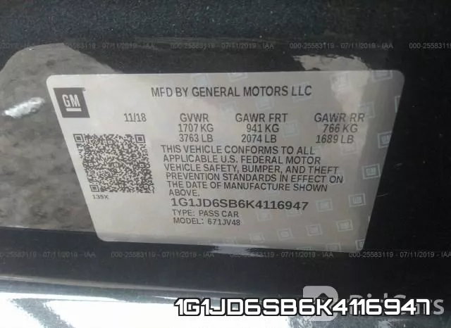 1G1JD6SB6K4116947 фото 10