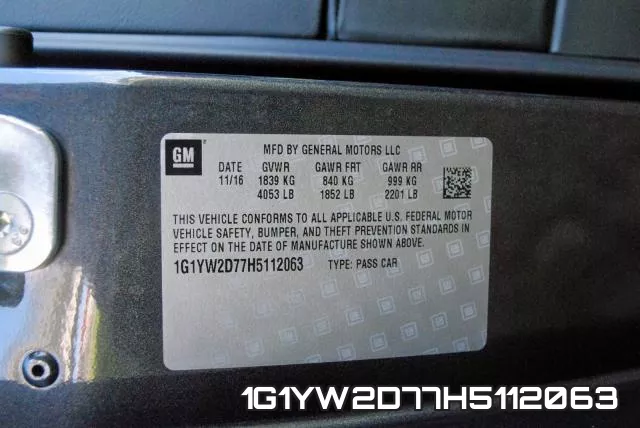 1G1YW2D77H5112063 фото 2