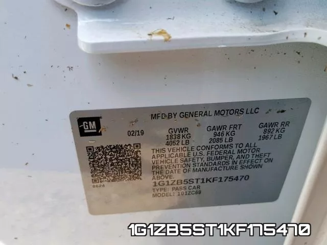1G1ZB5ST1KF175470 фото 2