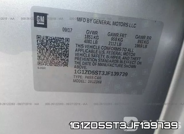 1G1ZD5ST3JF139739 фото 10