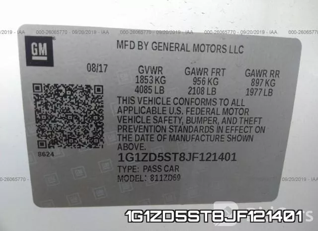 1G1ZD5ST8JF121401 фото 10