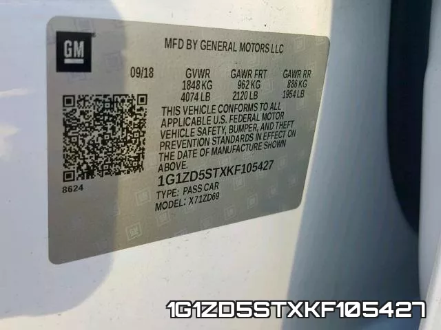 1G1ZD5STXKF105427 фото 2