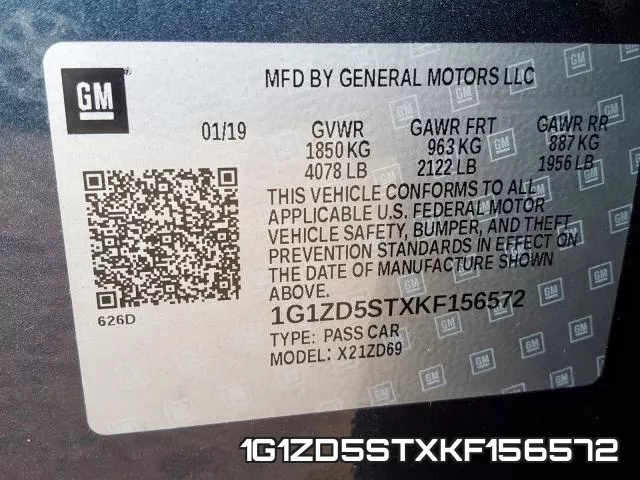 1G1ZD5STXKF156572 фото 2