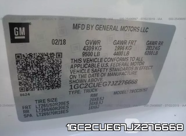 1GC2CUEG7JZ276668 фото 10