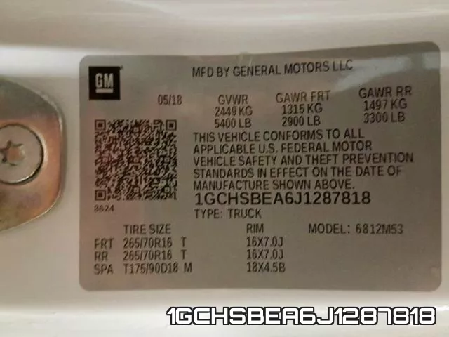 1GCHSBEA6J1287818 фото 2