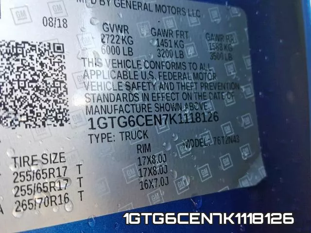 1GTG6CEN7K1118126 фото 2