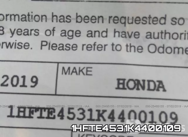 1HFTE4531K4400109 фото 9