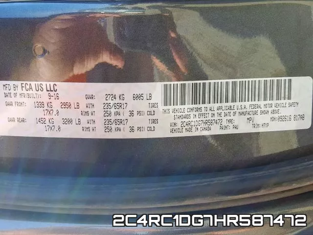 2C4RC1DG7HR587472 фото 2