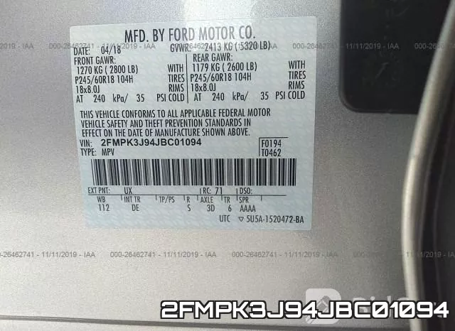 2FMPK3J94JBC01094 фото 10