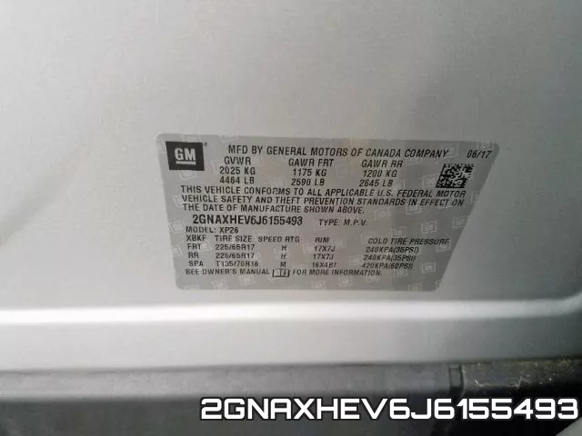 2GNAXHEV6J6155493 фото 2