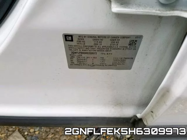 2GNFLFEK5H6309973 фото 2