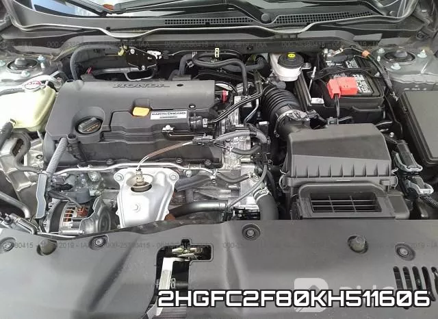 2HGFC2F80KH511606 фото 2