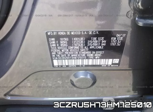 3CZRU5H73HM725010 фото 10
