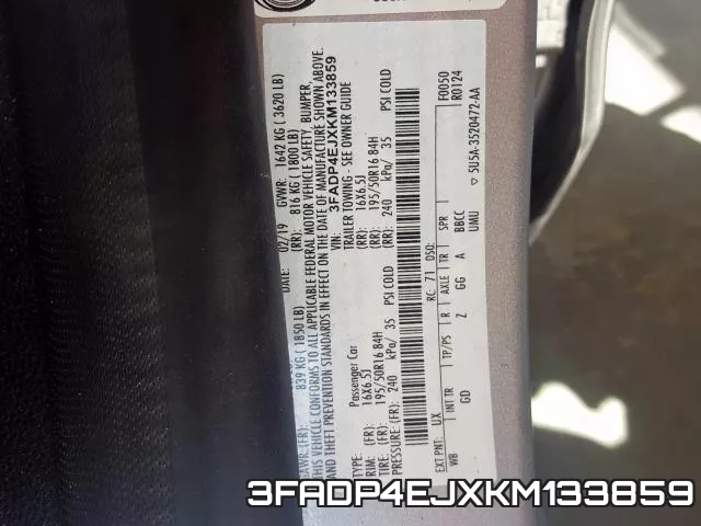 3FADP4EJXKM133859 фото 2