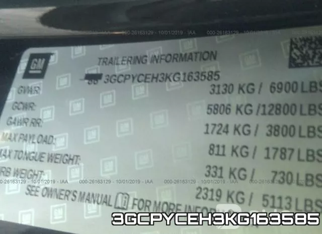 3GCPYCEH3KG163585 фото 9