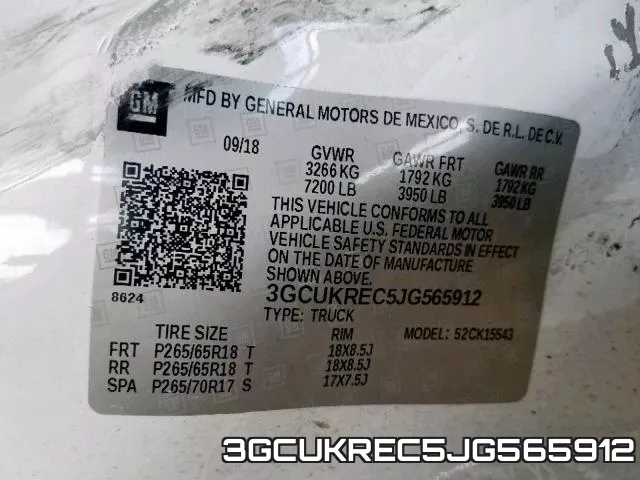 3GCUKREC5JG565912 фото 2