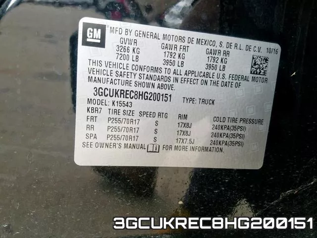 3GCUKREC8HG200151 фото 2
