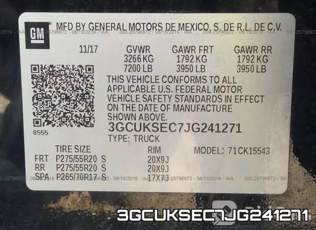 3GCUKSEC7JG241271 фото 10