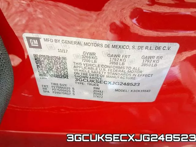 3GCUKSECXJG248523 фото 2