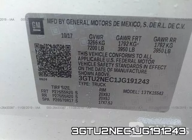 3GTU2NEC1JG191243 фото 10