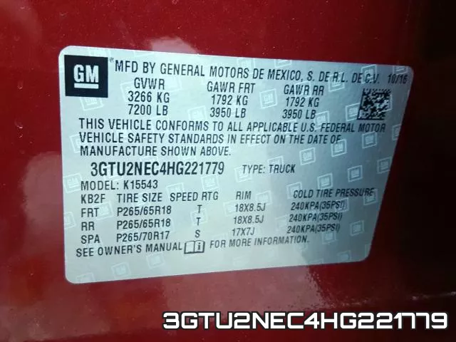 3GTU2NEC4HG221779 фото 2