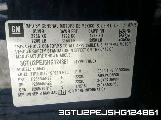3GTU2PEJ5HG124861 фото 2